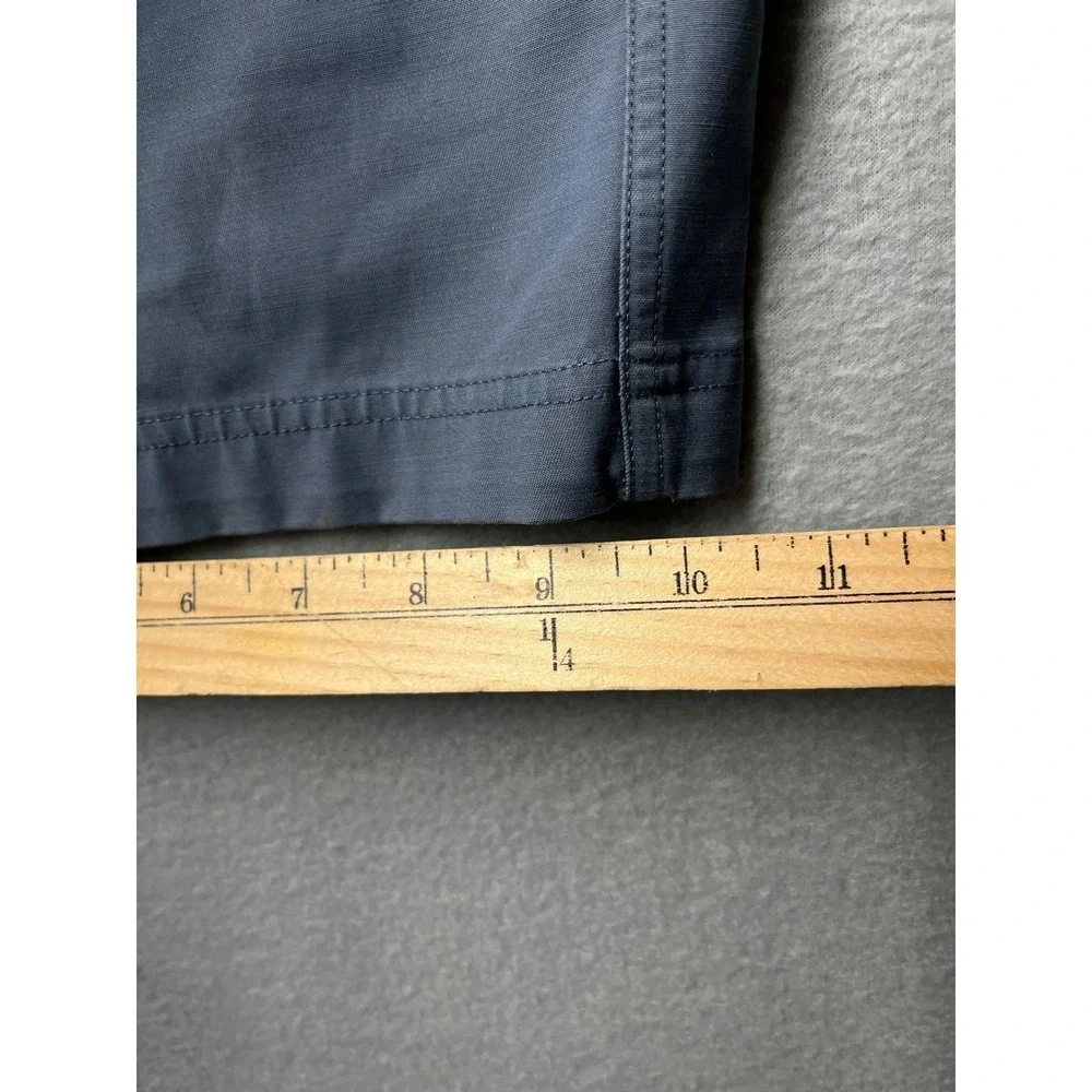 Lululemon Commission Shorts Mens 34 Blue Gray Technical Chino Golf 9 Inseam